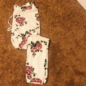 Women floral joggers